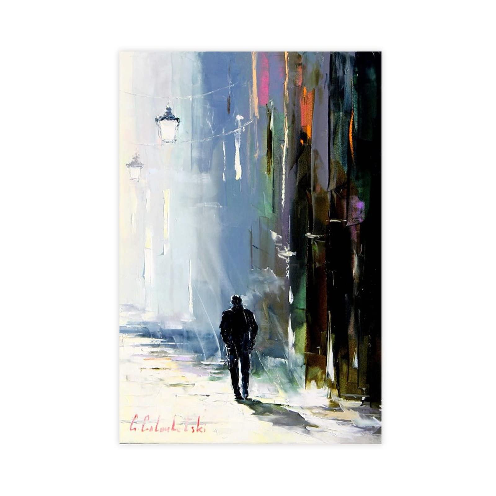 WFKLMSL Gleb Goloubetski's Work Abstract Oil Painting Artist Prints 34 Canvas Poster Bedroom Decor Sports Landscape Office Room Decor Gift Unframe-style 24x36inch(60x90cm)