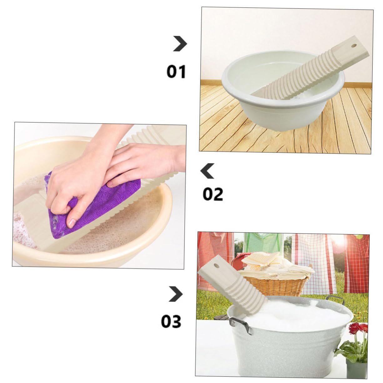 Cabilock 1pc Washboard for Manual Laundry Non- Clothes Cleaning Tool for Home Use for Laundry Room and Hand Washing Clothes