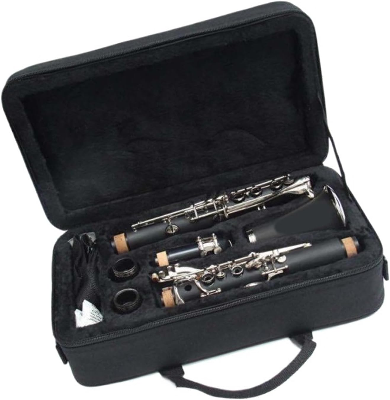 Clarinet 17 key B flat tune beginner hard rubber instrument Clarinet