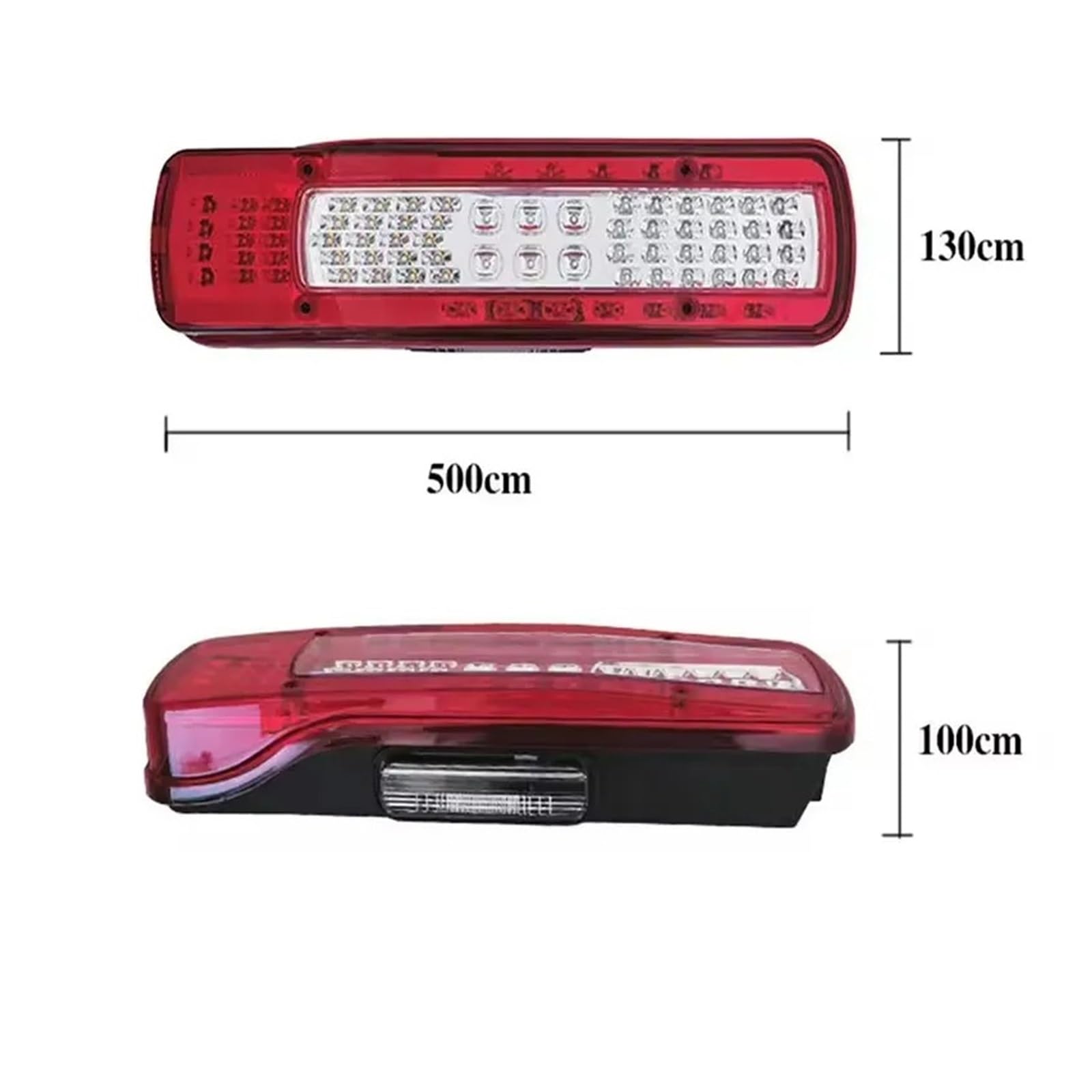 Luces Traseras Camión Zumbador Para Volvo FH FM, Luces LED Giro Freno Antiniebla Luz Advertencia Marcha Atrás Accesorios Coche Juego Pilotos Traseros(Izquierda)