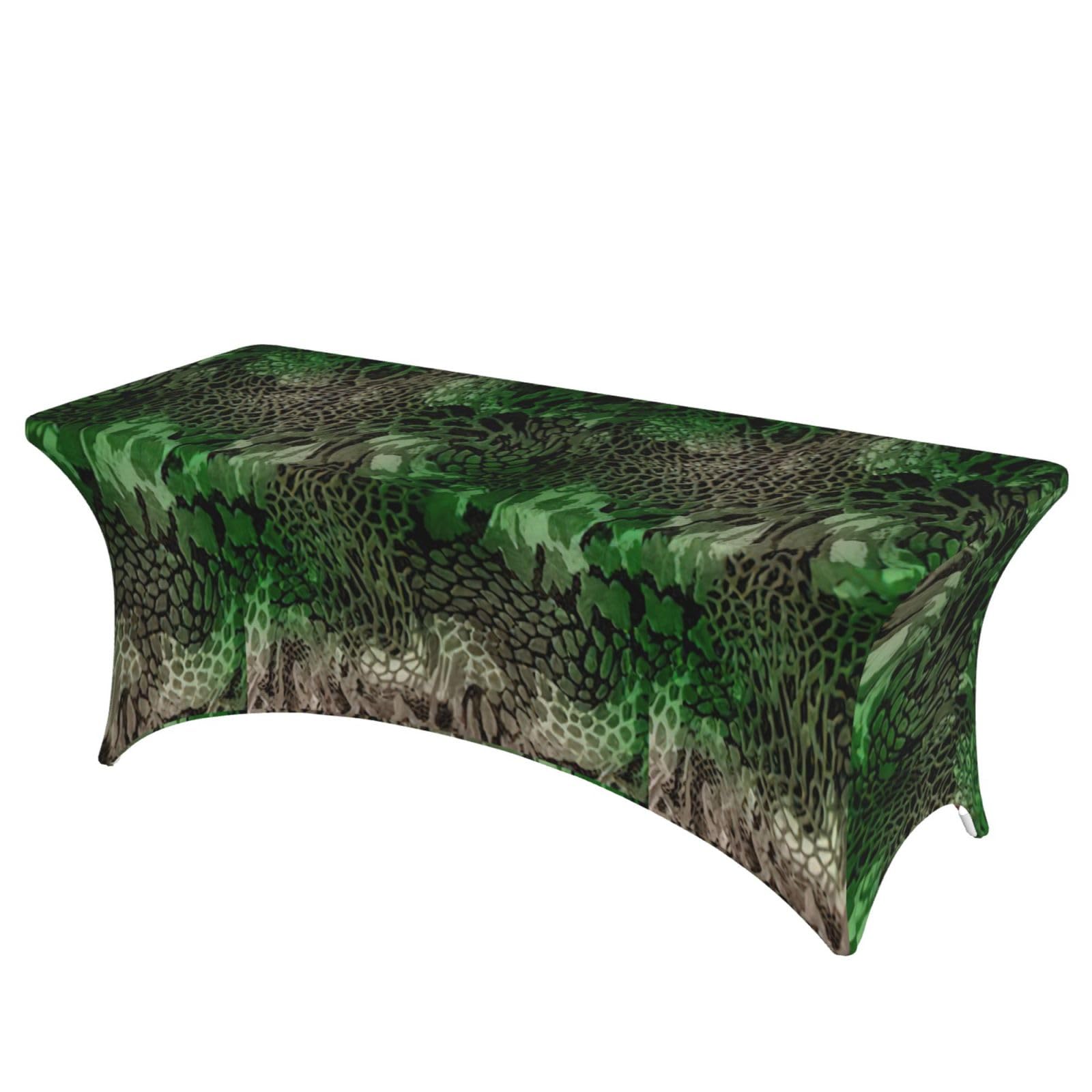 Nappe rectangulaire extensible facile à nettoyer pour protéger une grande table ovale ou droite