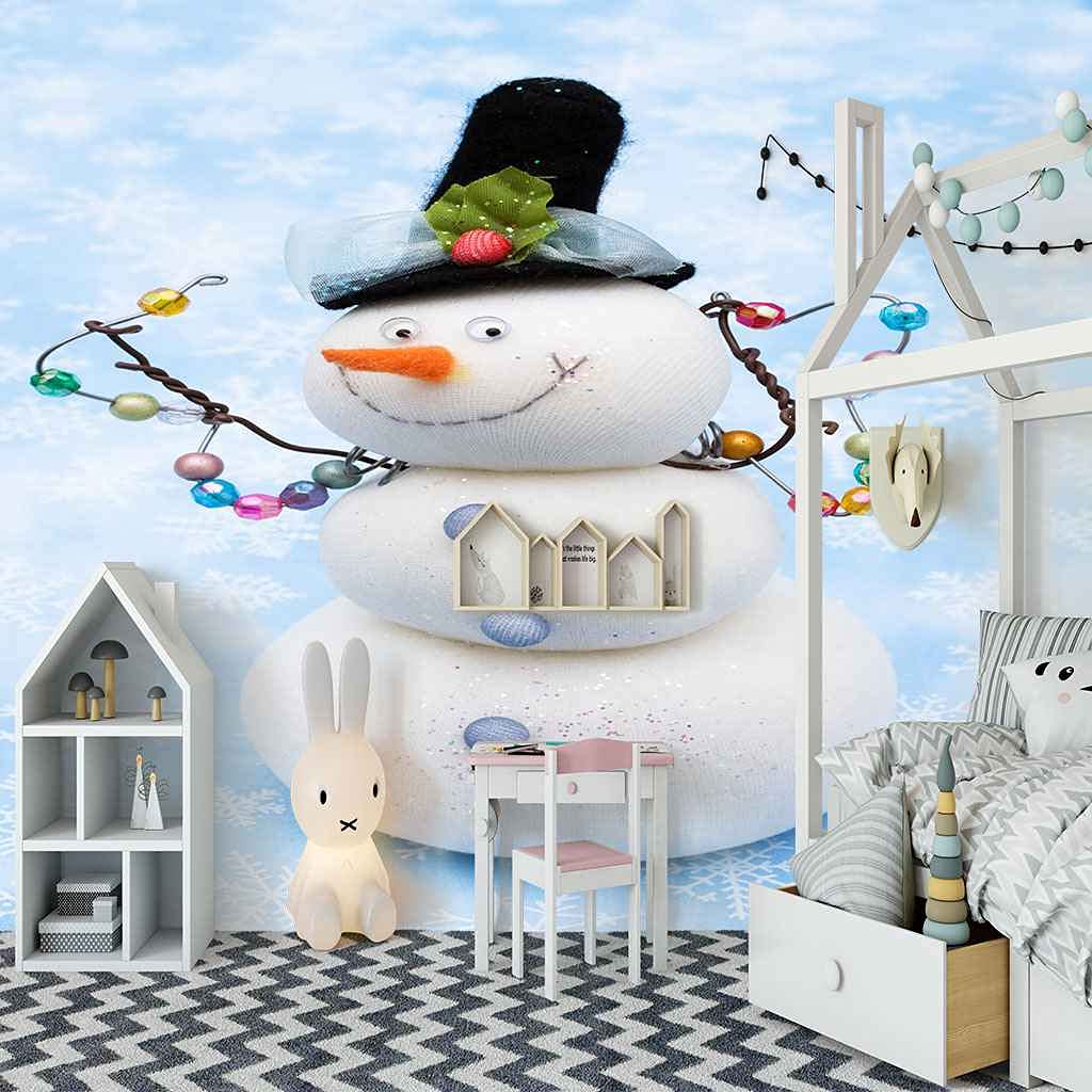 Papier peint auto-adhésif Noël 3D grand format salon TV 250x175