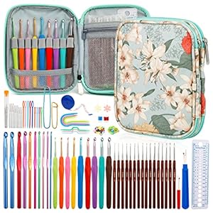 Doxiru H-0017D Häkelset mit 35 Häkelnadeln