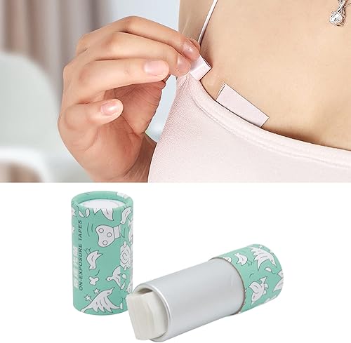 Miniatura 2 de Cinta adhesiva de doble cara para ropa, protección de privacidad, 50 hojas de cinta adhesiva de cuerpo semicírculo, PET a prueba de sudor para