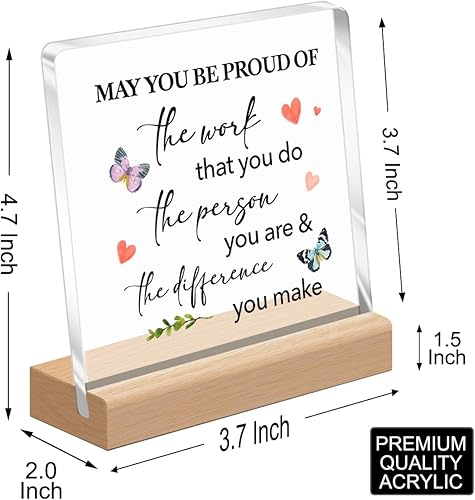 Vista 17 de Regalos de animación para mejores amigas, regalos de aliento para compañeros de trabajo, regalos inspiradores para mujeres, letrero de creer