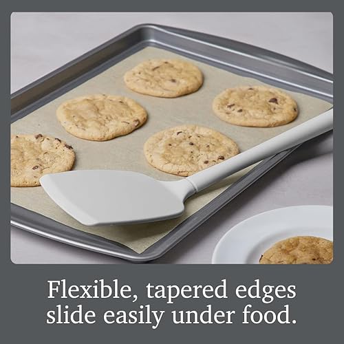 Miniatura 2 de Tovolo Espátula de silicona para cocinar Oyster Gray Flex Core, no tóxico, apto para alimentos, sin BPA, para panqueques, huevos, planchas,