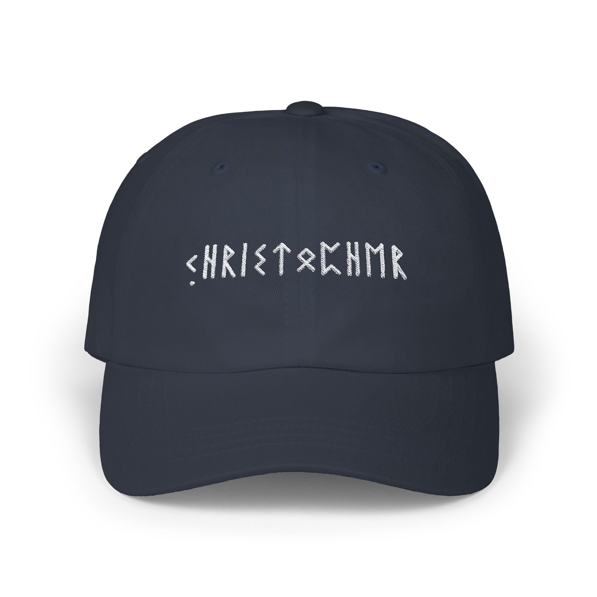 Embroidered Personalized Viking Runes Cap, Custom Name in Ancient Viking Runes Hat, Custom Unisex Norse Classic Baseball Cap