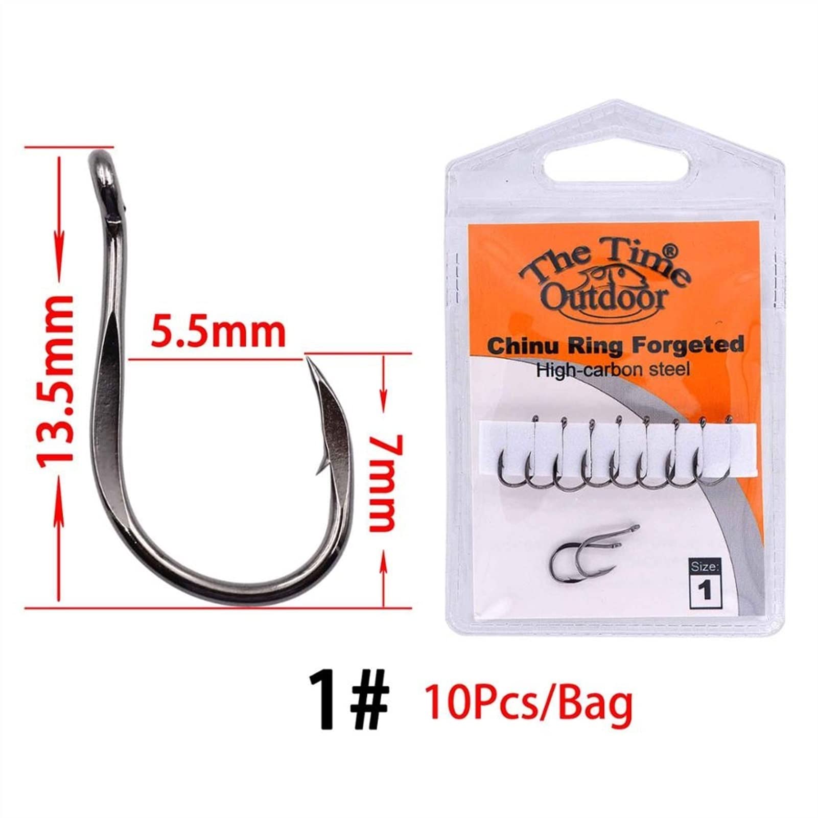 Vishaken 5 stks roestvrij staal vishaak haai groot wild vis jig
