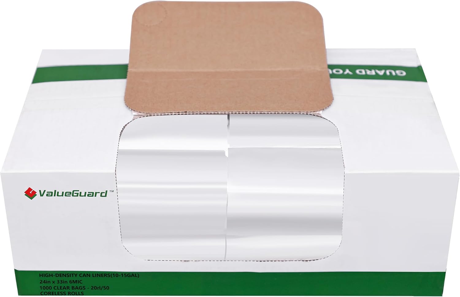 Trash Can Liner - Wholesale 1000 Count Garbage Bags on Perforated Roll 10-15 Gallon Multipurpose for Office Bathrooms Business Home Commercial and Industrial Needs