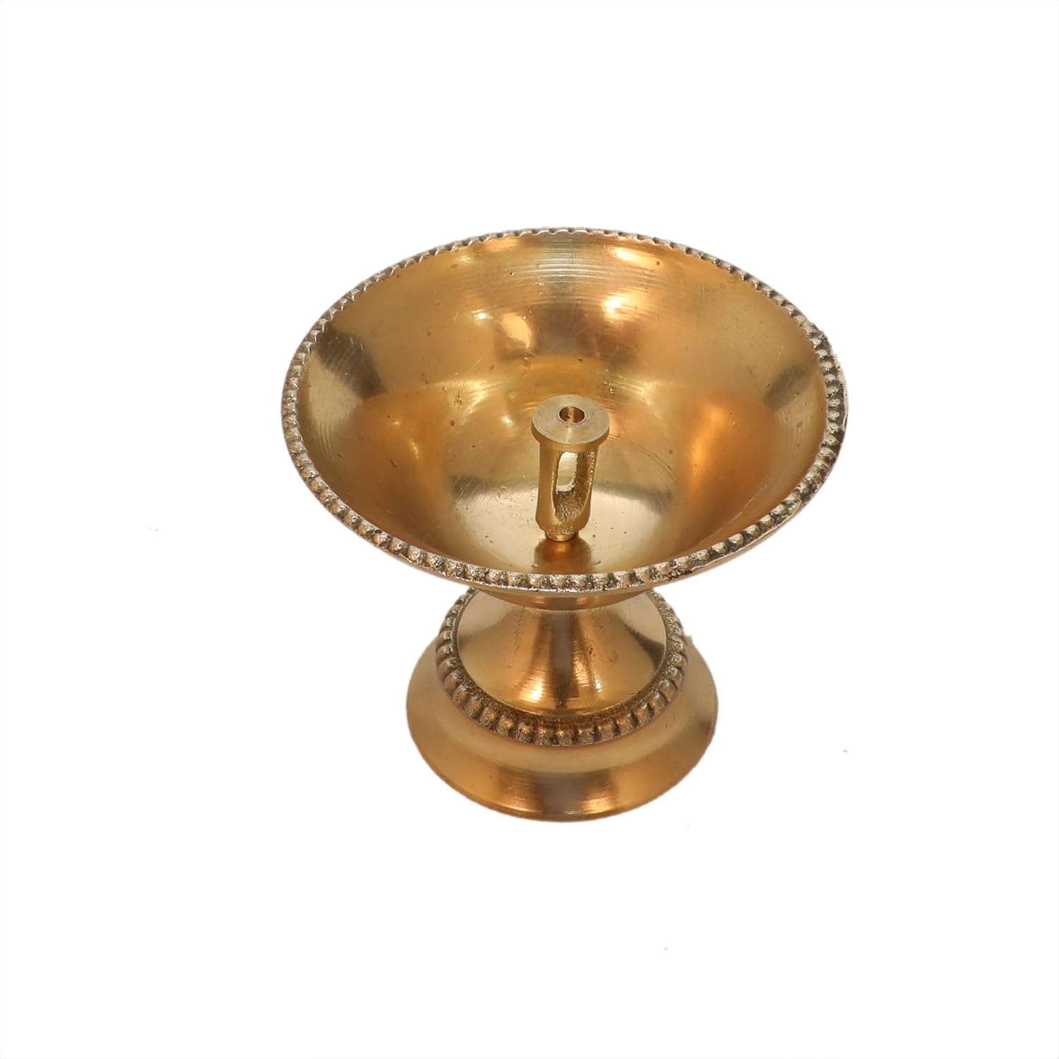 Brass Divi /Diya Diwali Decoration Item for Home Decor | Oil Lamp for Daily Puja & Other Religious Rituals (9127)