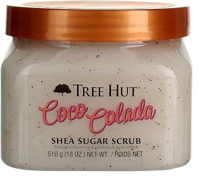 Tree Hut Sugar Body Scrub 18 Ounce Coco Colada (Pack of 2)