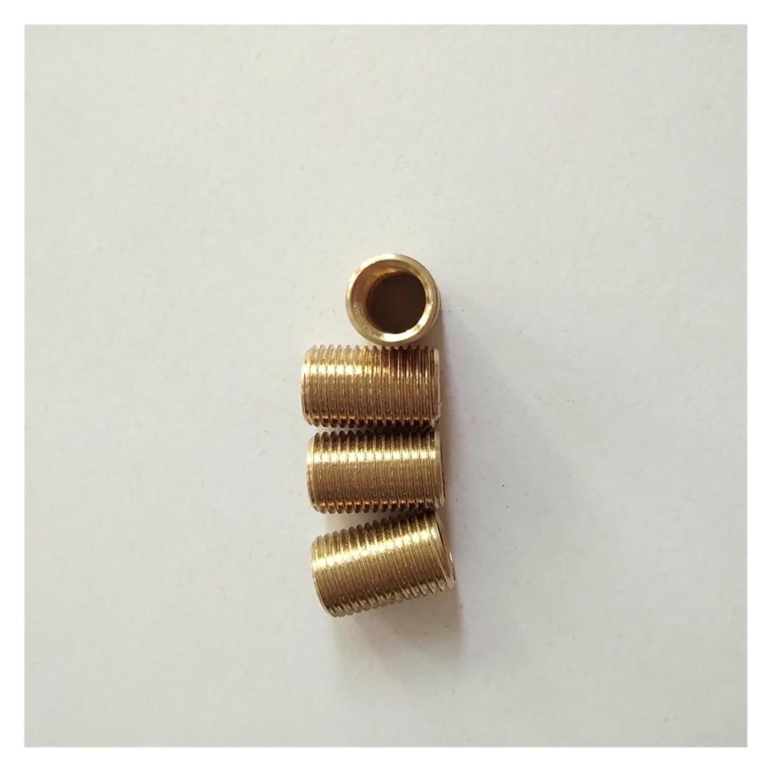 10Pcs M6/M8 to M10 Threaded Hollow Tube Adapter Inner & Outer Coupler Conveyor Total Length 15mm for Hardware(M6 to M10)