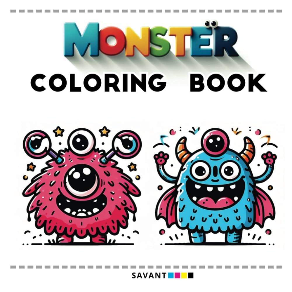 Monster Coloring Book: Kids monster coloring book