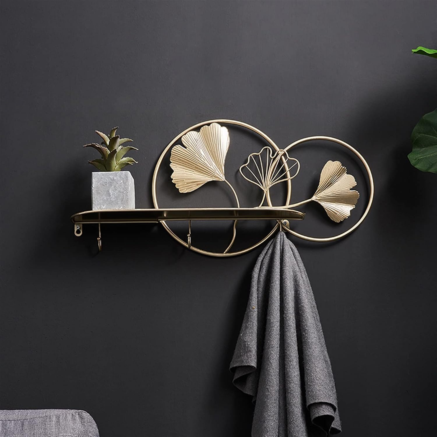 Wall Mounted Coat Rack Nordic Hanger Wall Coat Rack Entrance Hall Metal Living Room Clothes Hanger Bags Garden Portable House Accessories Coat Rack Hat Rack with Hooks