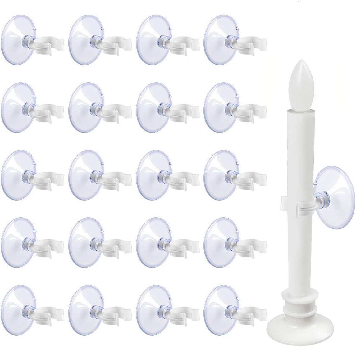 Window Candle Suction Cups Clamp Holder for Electric