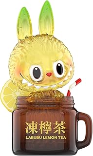 POP MART LABUBU Lemon Tea Figure de Acción Popular Figura Coleccionable y Adorable Juguete Artístico Regalo Creativo 1PC