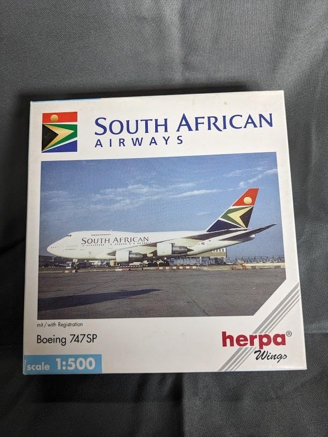 1/500 SOUTH AFRICAN AIRWAYS Boeing 747SP herpa - PLANSBYBRIAN.COM