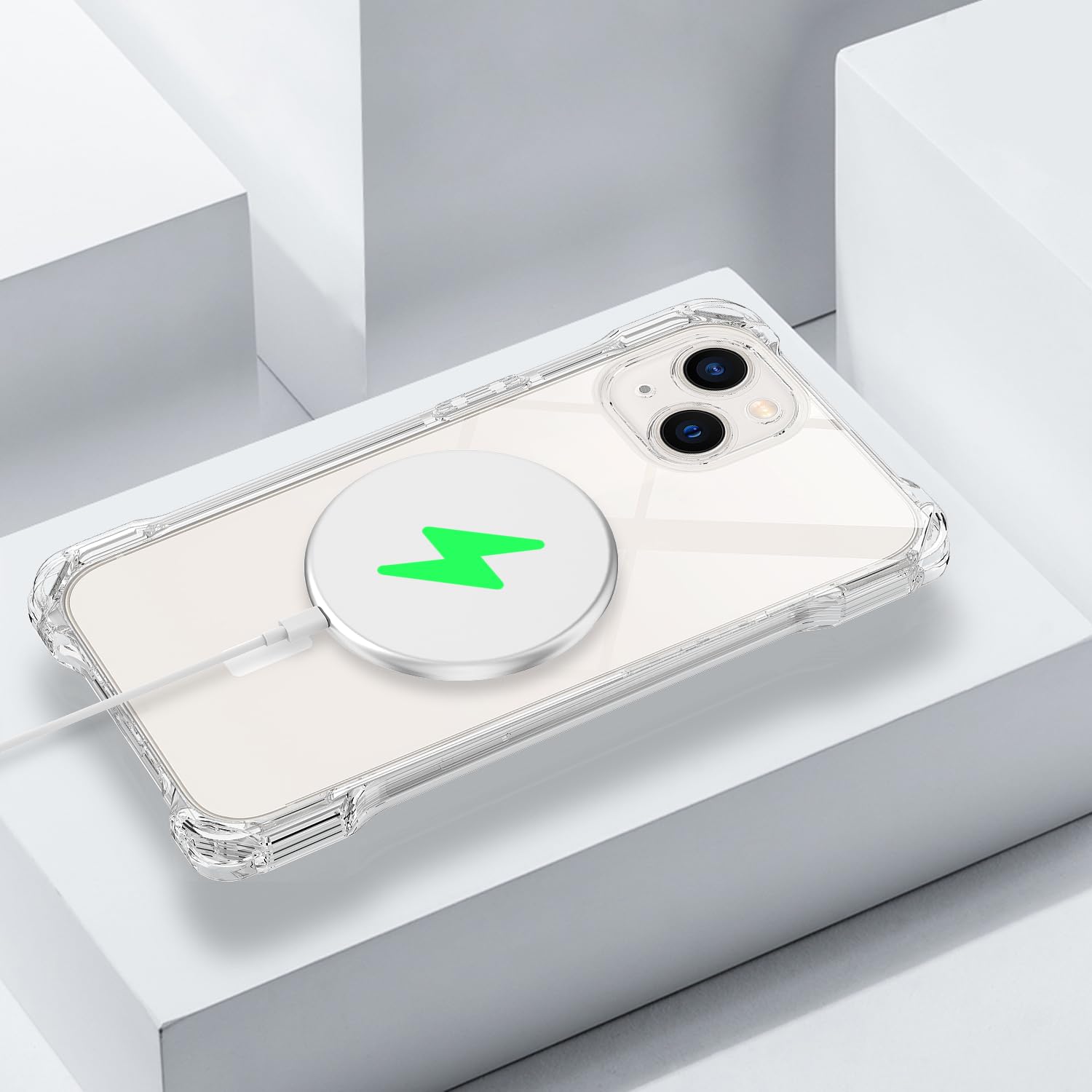 Amazon.co.jp: MagSafe対応 iPhone 13 用 ケース クリア ストラップ