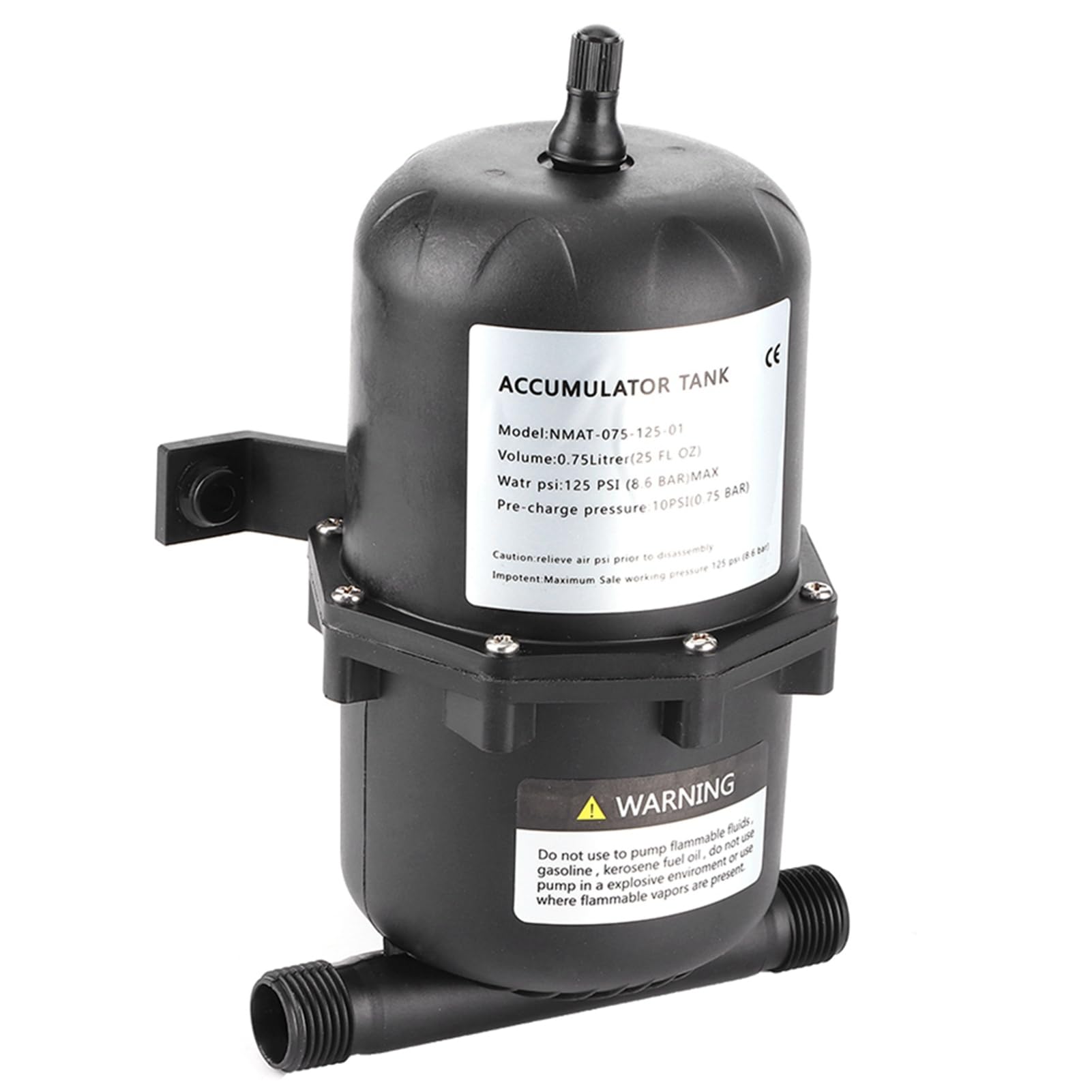 Accumulateur de Flux de Réservoir de Pression du Réservoir 0,75 L 125psi Marin RV Boat
