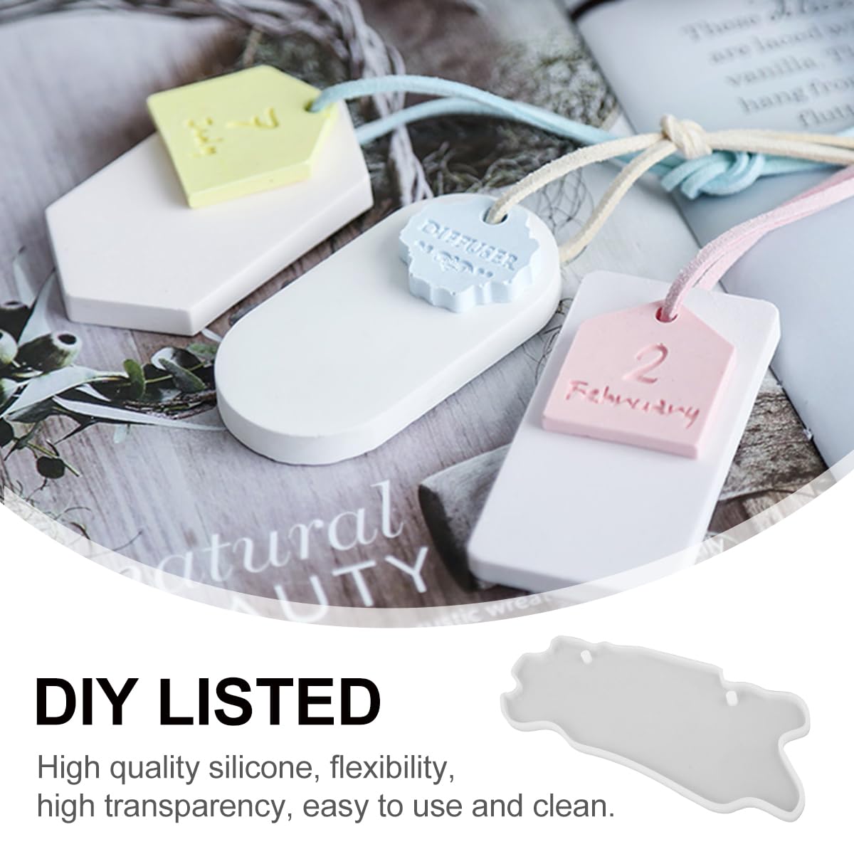 EXCEART 1pièce Moule Silicone Pour Plaque De Porte Forme De