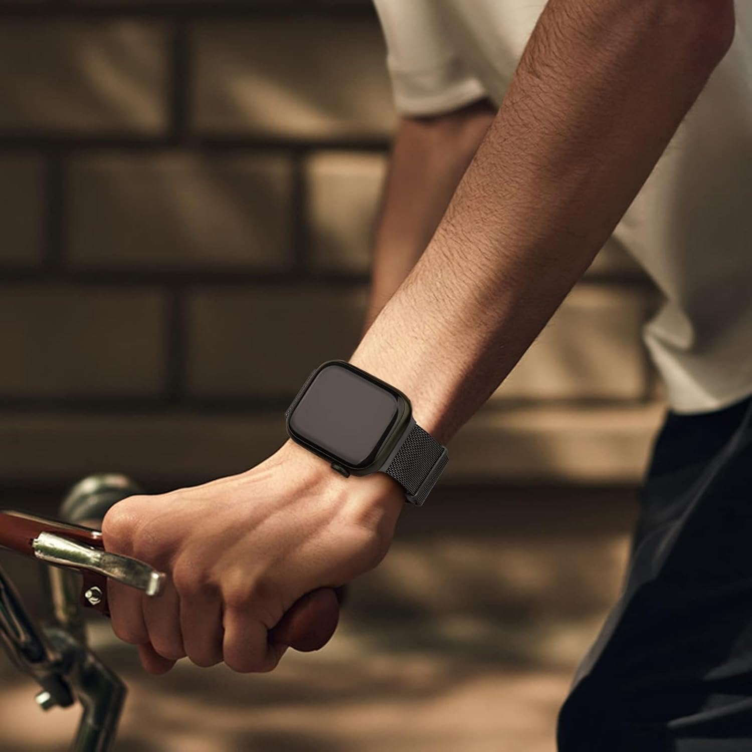 HAOZHI Pulseira Magnético Compatível com Apple Watch 49mm 46mm 45mm 45mm 44mm 42mm 42mm 41mm 40mm 38mm,Bracelete Correia de Metal para iWatch Ultra SE 3 2,Series 11 10 9 8 7 6 5 4 3 2 1