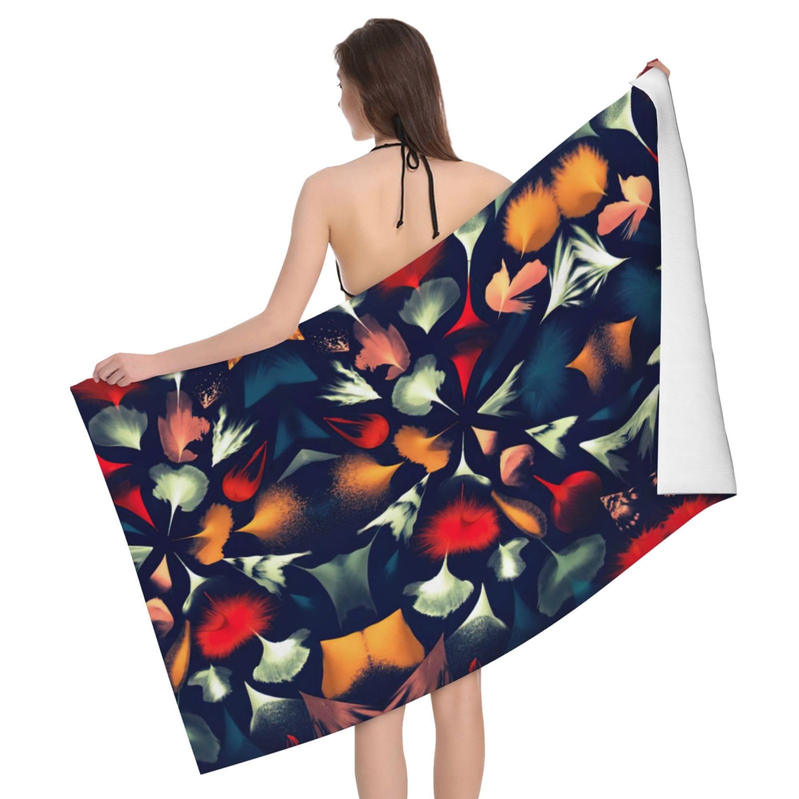 Serviette plume séchage rapide pour rando et voyage sans sable