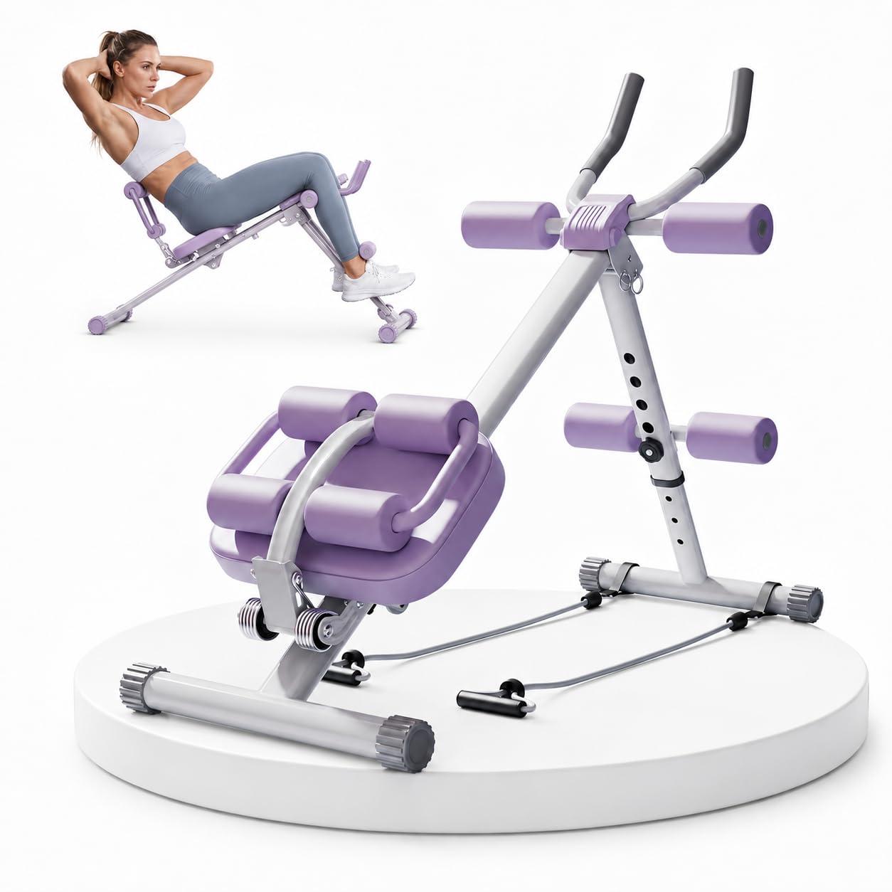 Abdominal Trainer Bauchtrainer Adjustable Abs Trainer for Home Gym Ganzkörpertrainer Foldable MAX 150 kg
