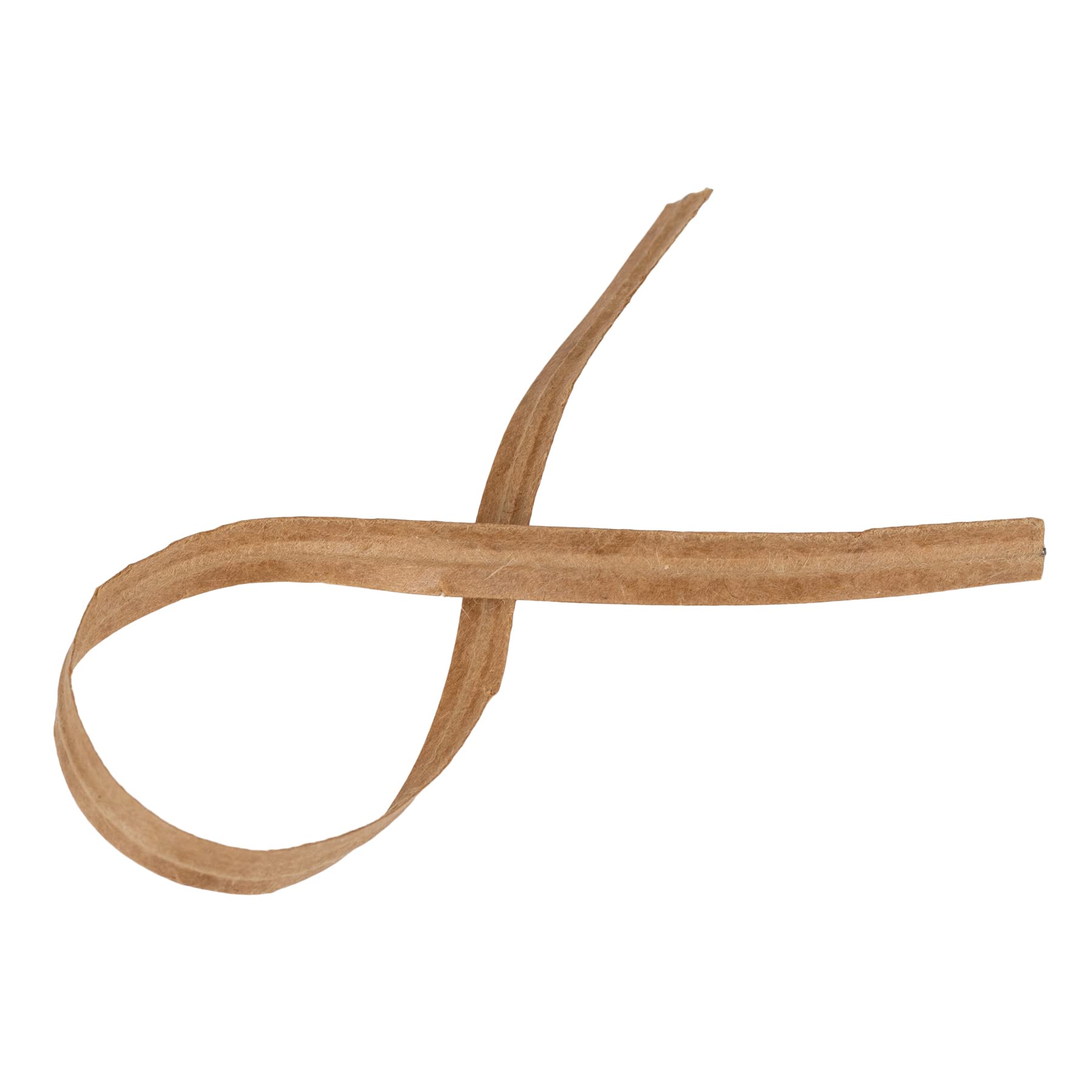 La cordeline 1000 Fascette Twisted Carta Kraft+Filo Metallico 15cm per Borse, bustine, fermacavo, Naturale