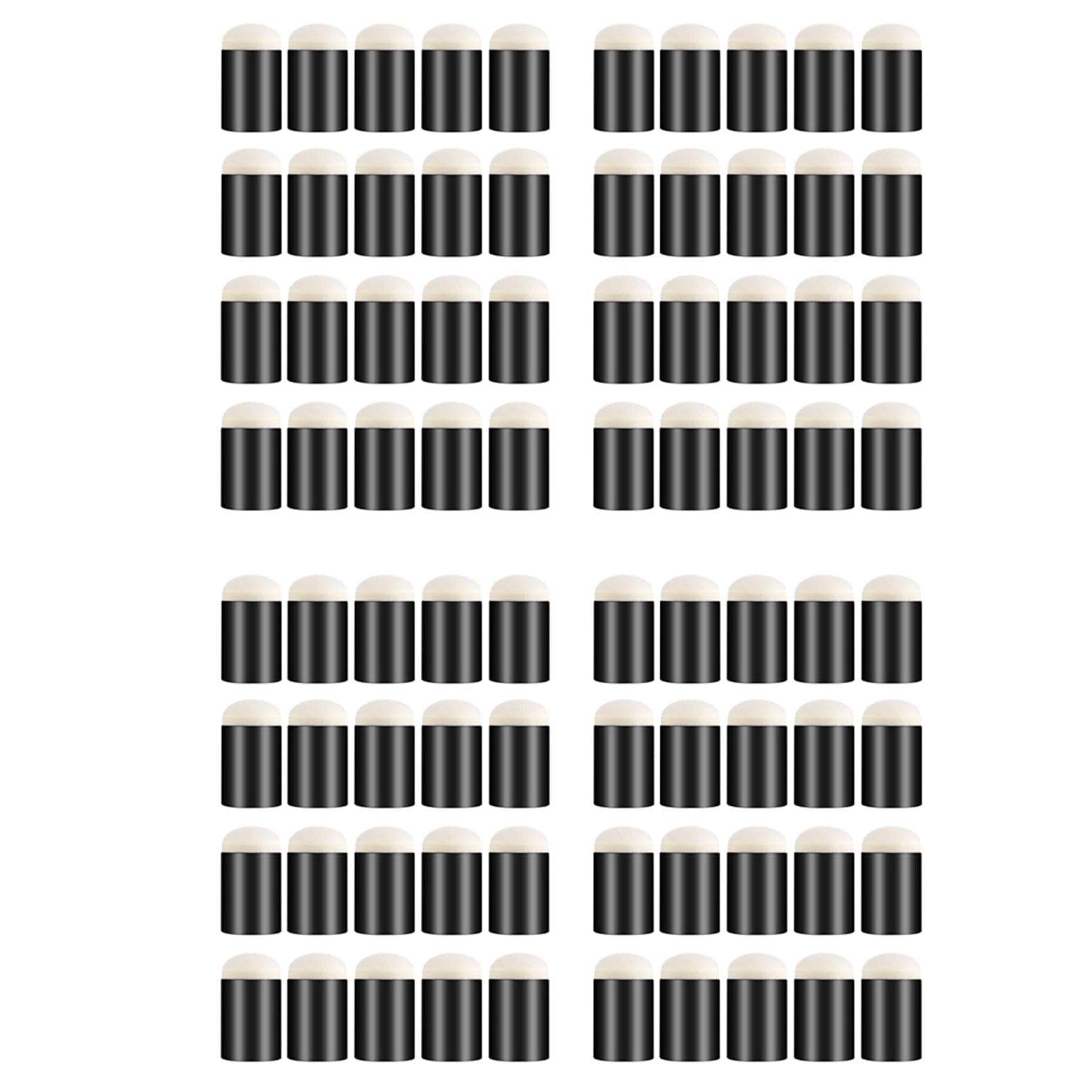 Jnchdghwa 80 Pcs Finger Sponge Daubers,Finger Painting Sponge Craft Drawing Sponge Dauber Set Finger Daubers