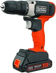 BLACK+DECKER Furadeira e Parafusadeira, Parafusadeira com Luz de Led, Modelo BCD702C1, 20V