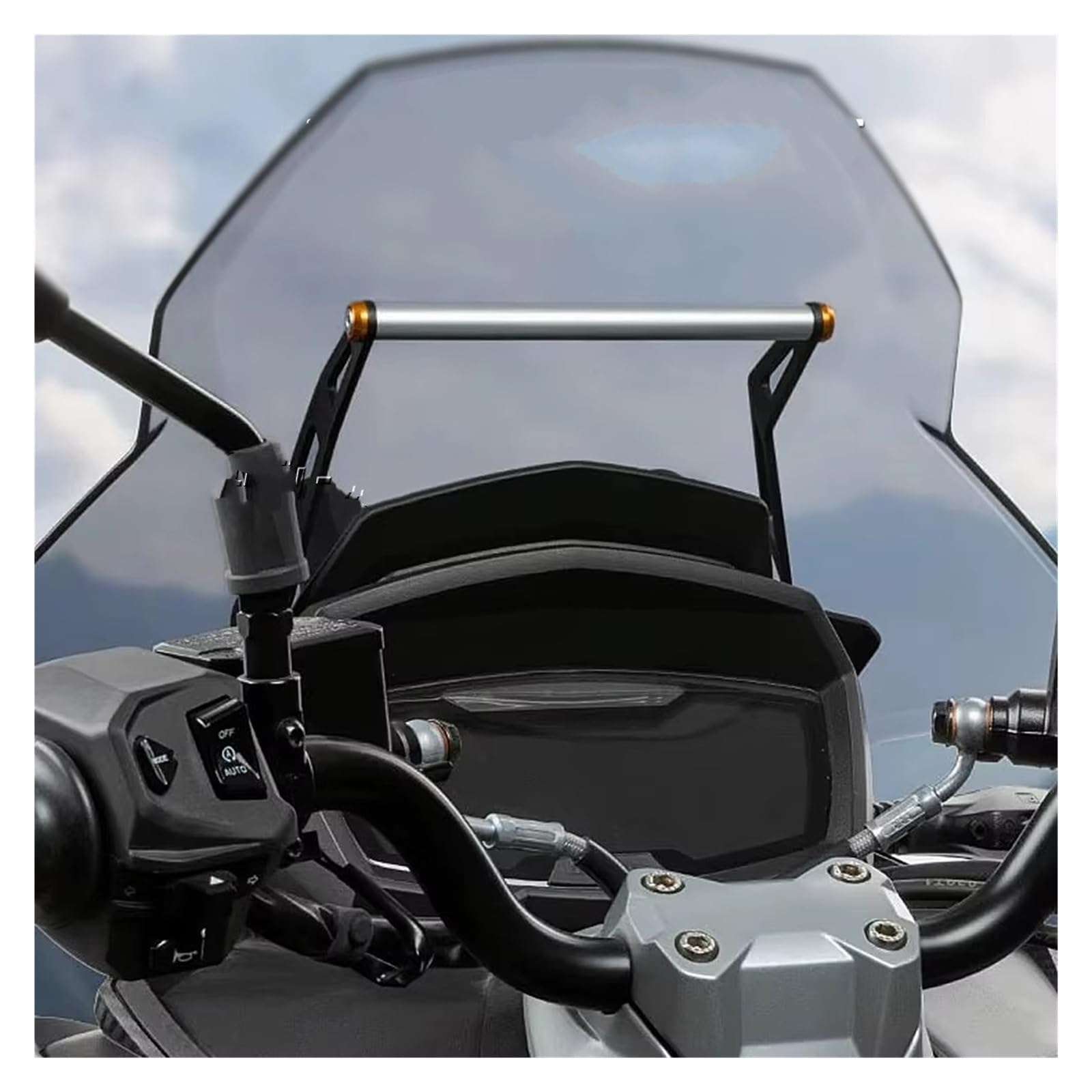 Genérico Soporte Navegación Soporte Parabrisas Motocicleta Navegación GPS Teléfono Móvil para SR GT200 GT125 2022 2023 2024 Soporte GPS Teléfono