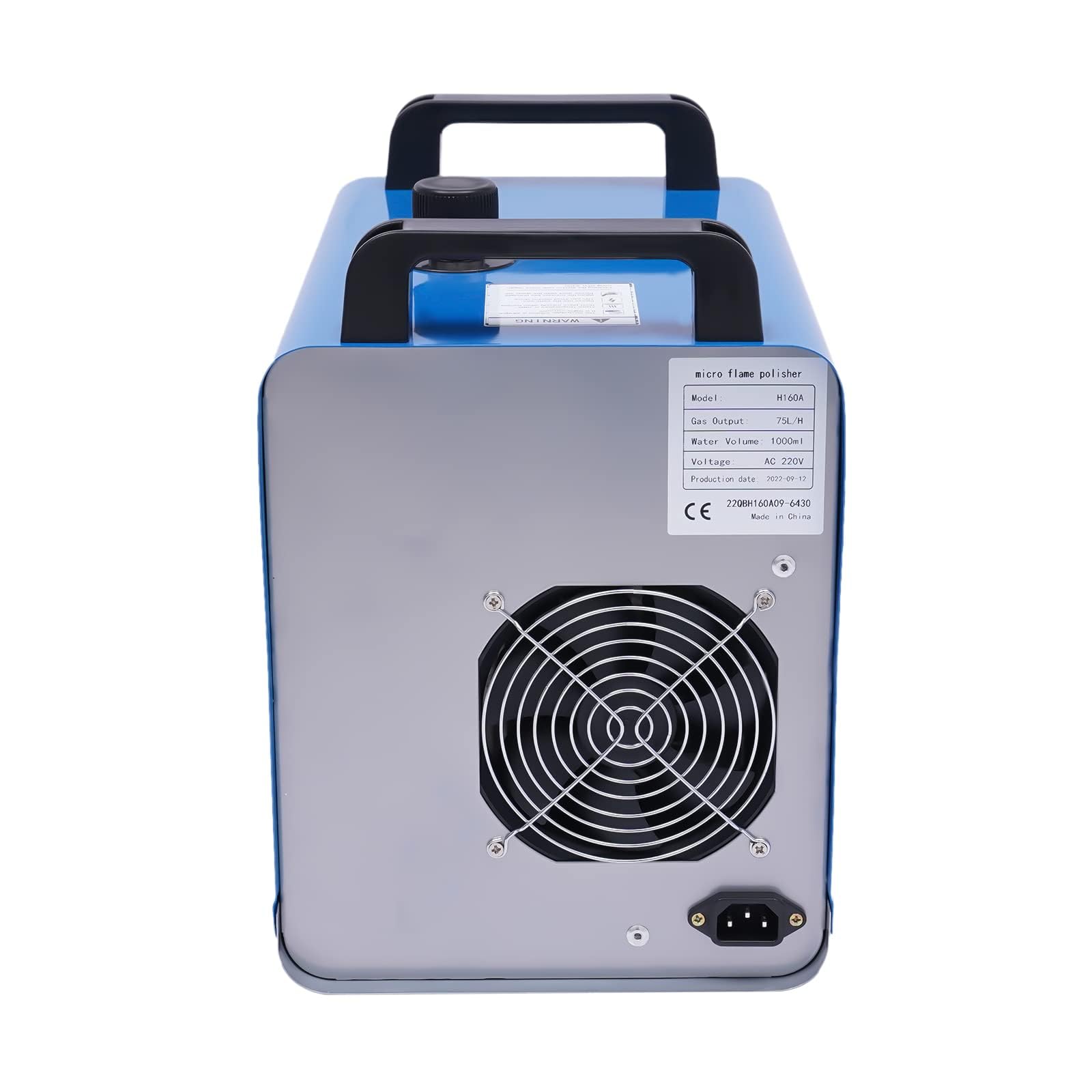 75L / H Generador de llamas de hidrógeno y oxígeno H160 Máquina de pulido de acrílico Soldador de agua Pulidora de llamas
