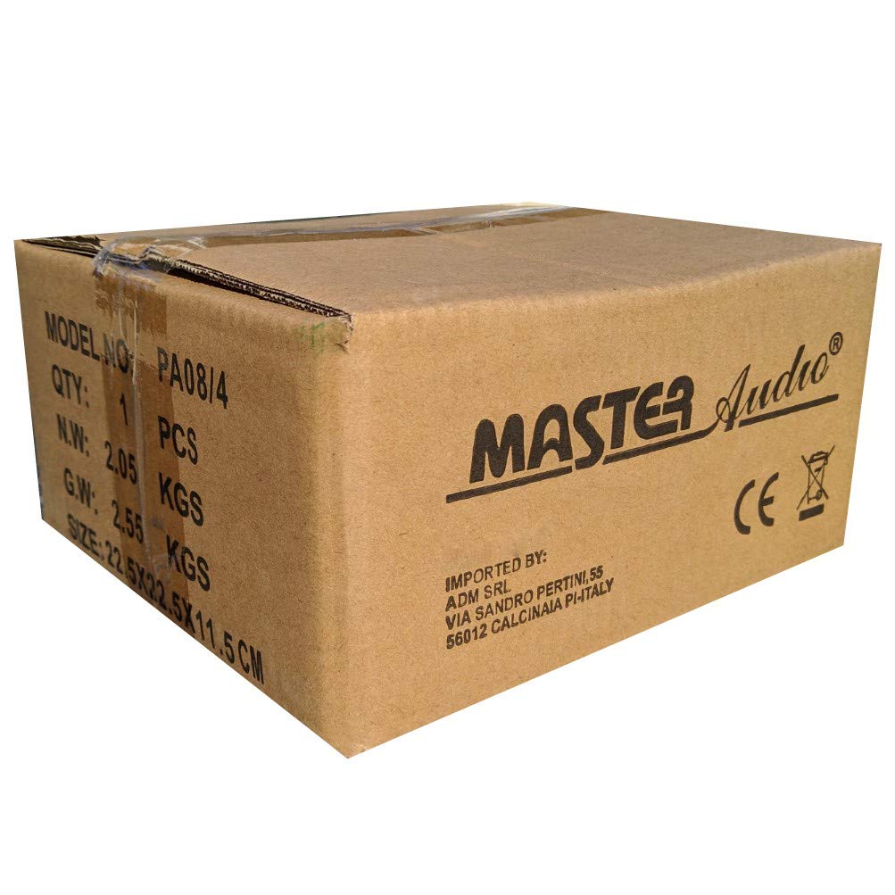 1 MASTER AUDIO PA08/4 altoparlante diffusore woofer 20,00 cm 200 mm 8" da 240 watt rms 480 watt max impedenza 4 ohm con sensibilità 92 db, 1 pezzo