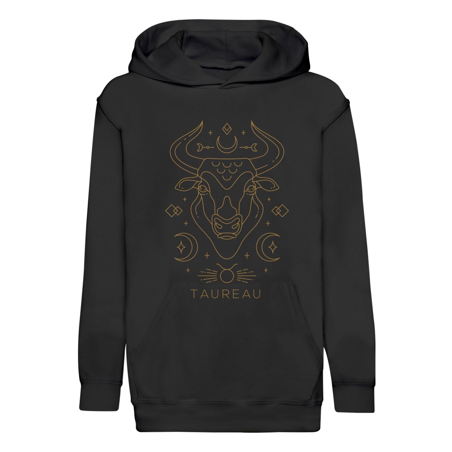 Sweat à capuche enfant Taureau zodiaque astres constellation bohème - 4