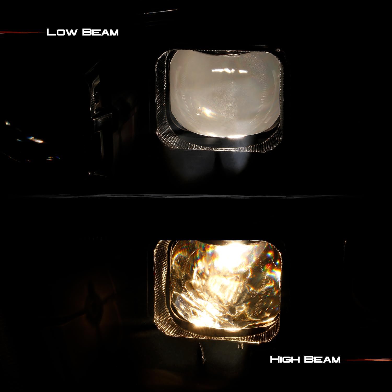 AKKON - Fit 09-18 Dodge Ram 1500 2500 3500 Premium Projector LED Headlight +Black Housing Tail Light Combo