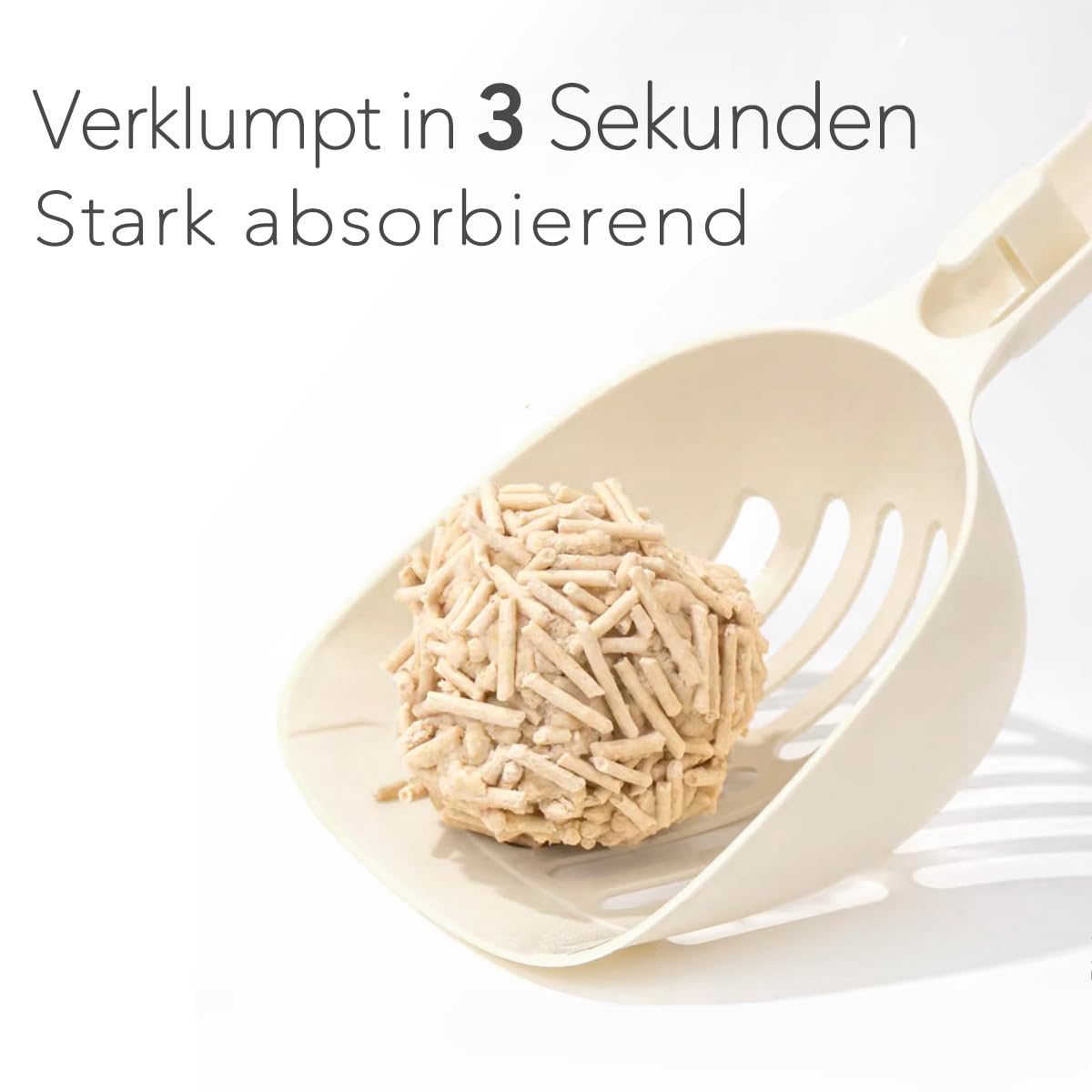 Tofu Katzenstreu, 100% natürlich, Innovative Klumpstreu, geruchsfrei, komplett wasserlöslich， biologisch abbaubar, staubfrei，Extrem Saugfähig und schnell trocknend (6 x 2,5KG)