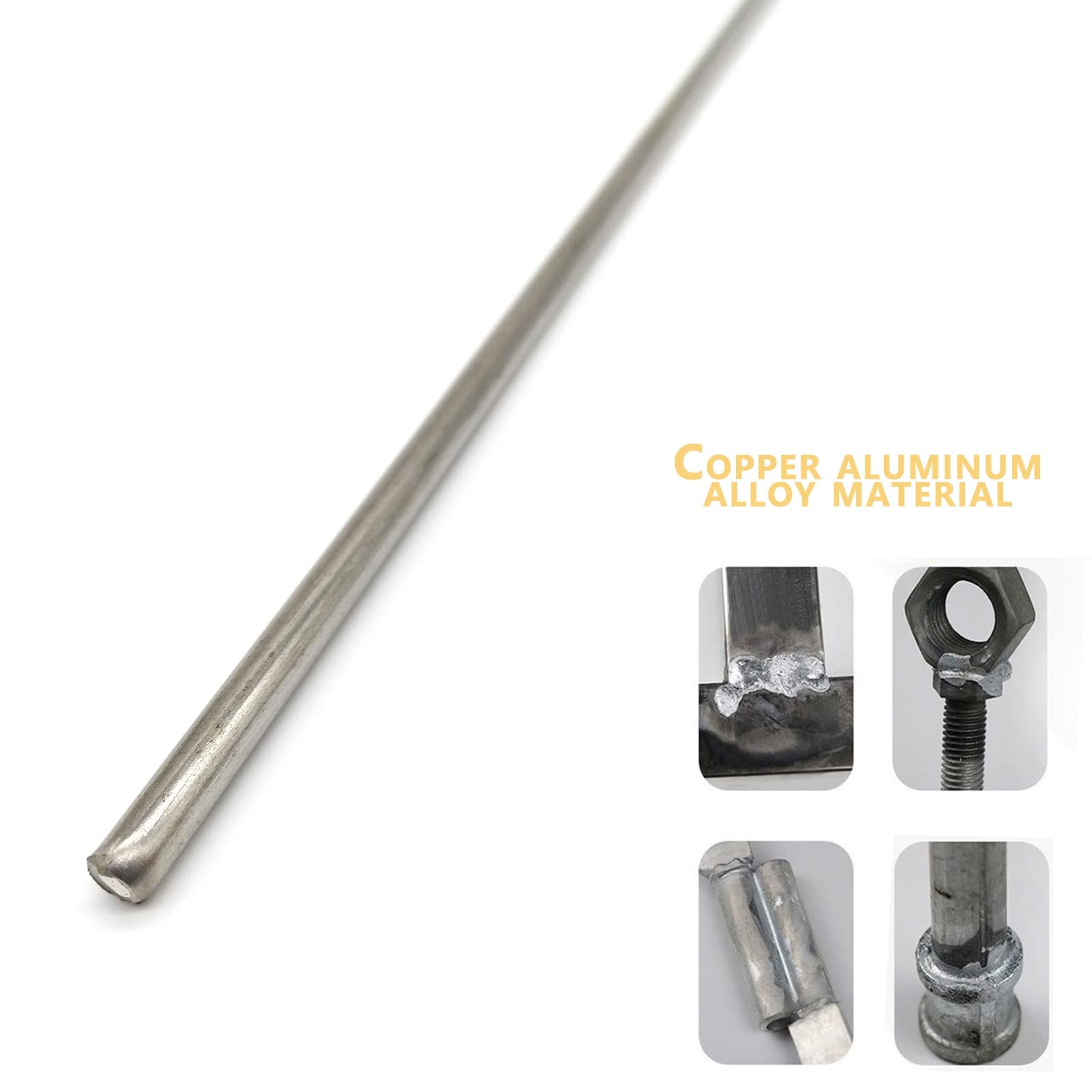 Varillas de soldadura de aluminio de baja temperatura, varilla de soldadura con núcleo fundente de solución de aluminio, varillas de soldadura domésticas simples para soplete de propano (Color : 50
