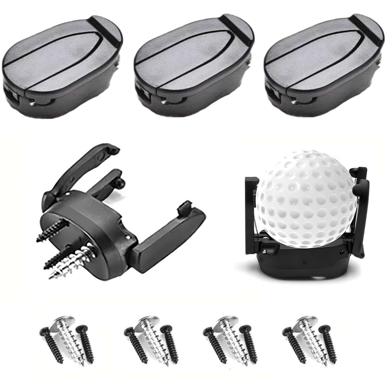 Mini Recuperador de Bolas de Golf Plegable, 4 Piezas, Accesorio de Plástico para Recoger Pelotas