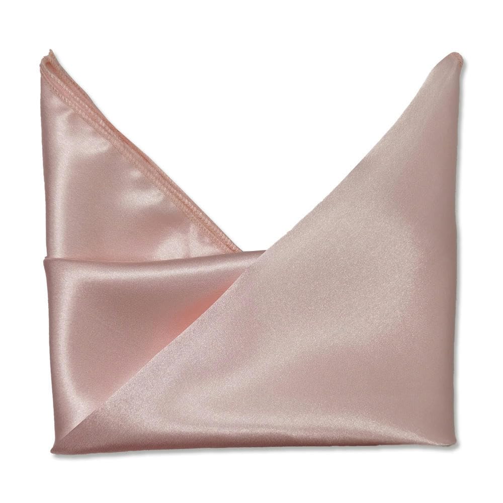 Silky Satin Cloth Napkins, Satin Square Table Napkins Reusable For Wedding Home(Pink,42 * 42cm 12PC)