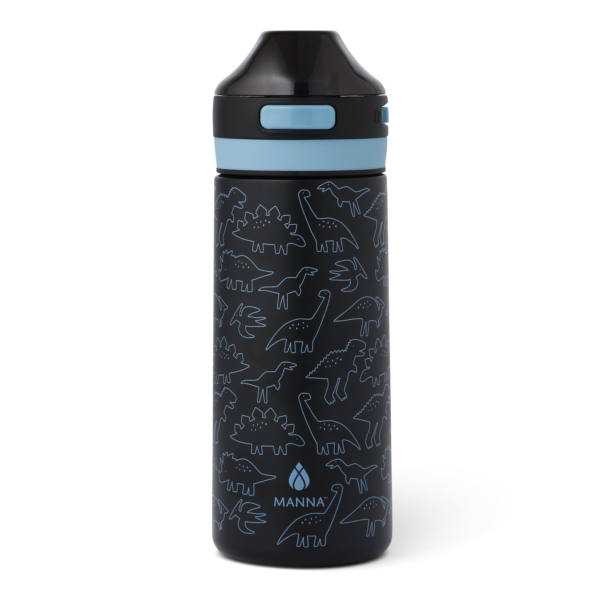 Manna Astor Stainless Steel Leak-Proof Reusable Water Bottle - 18 Oz - Onyx Frost