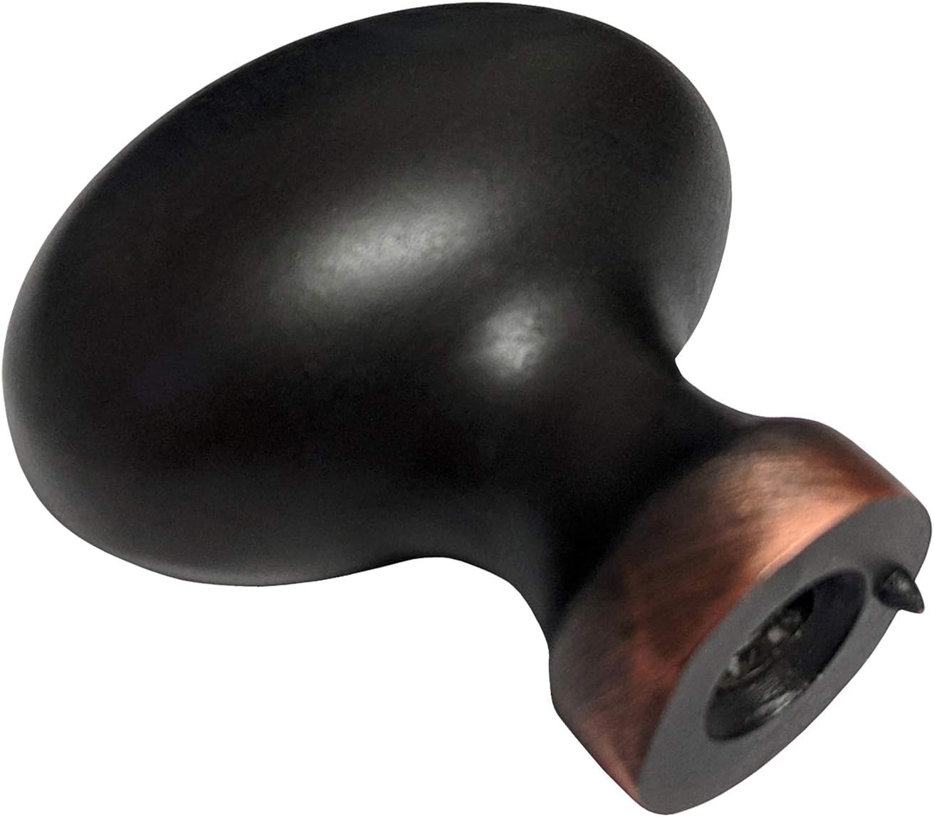 Dark Oil Rubbed Bronze Oval Egg Football Length 1-1/4" (31MM) Kitchen Cupboard Furniture Cabinet Hardware Drawer Dresser Pull Knob 3990-31 (30 Pack)
