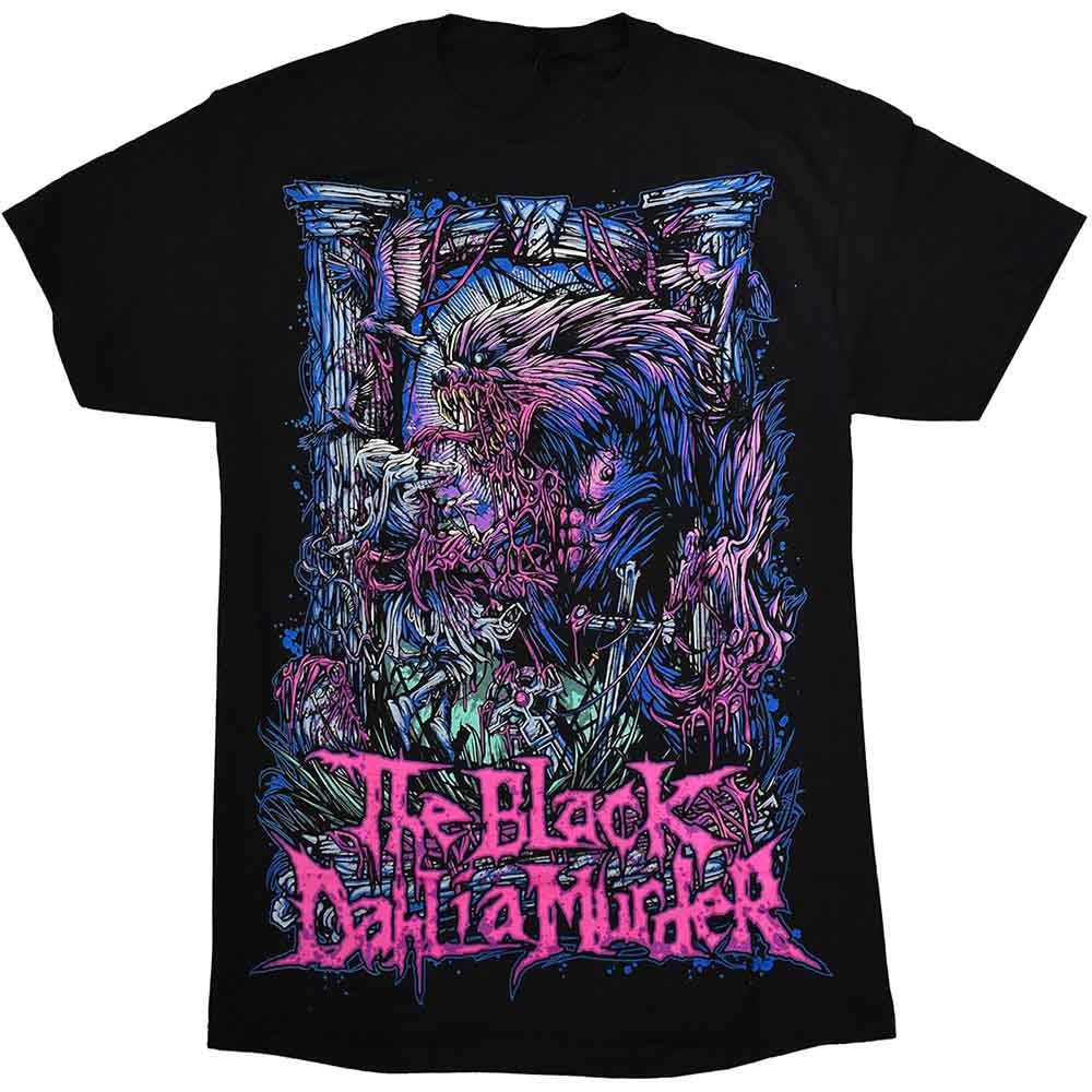 The Black Dahlia Murder T Shirt Wolfman Band Logo Official Mens Black L