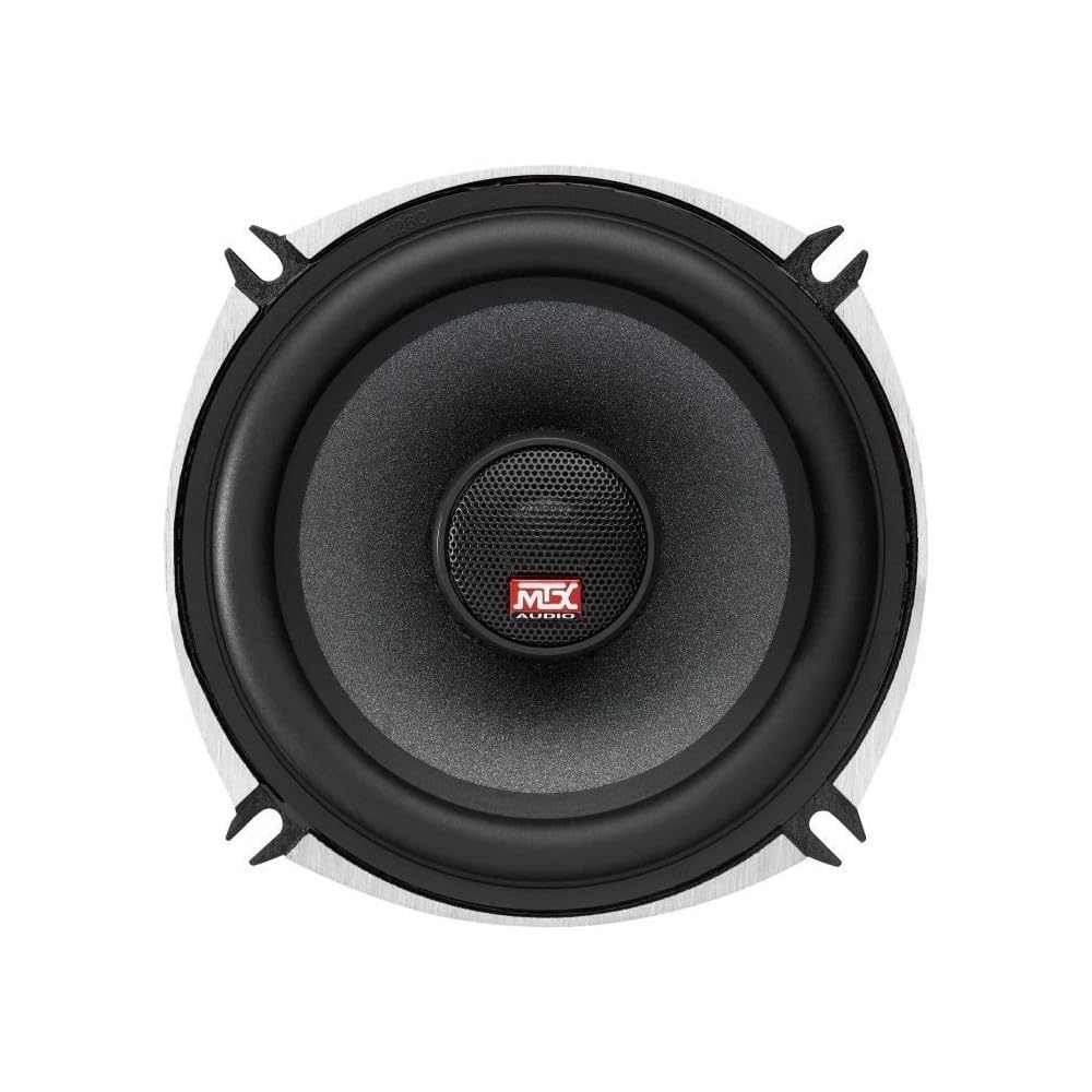 MTX TX650C Haut-parleurs voiture Coaxiaux 13cm 2 voies 80W RMS 4O châssis alu Tweeters néodyme dôme soie Membrane pulpe célu