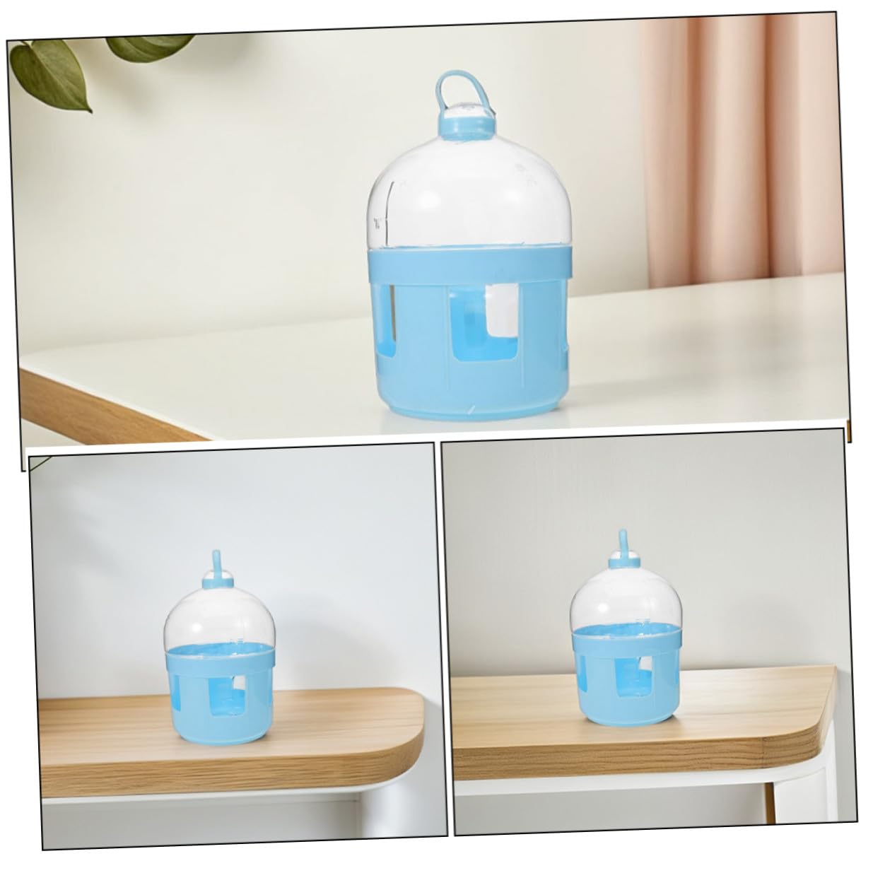 Gatuida 2 Bebederos de Agua para Palomas Boca Ancha, Dispensadores de Agua Abs para Jaulas, Comedero y Bebedero para Palomas y Pollos, Fácil Acceso Hidratación