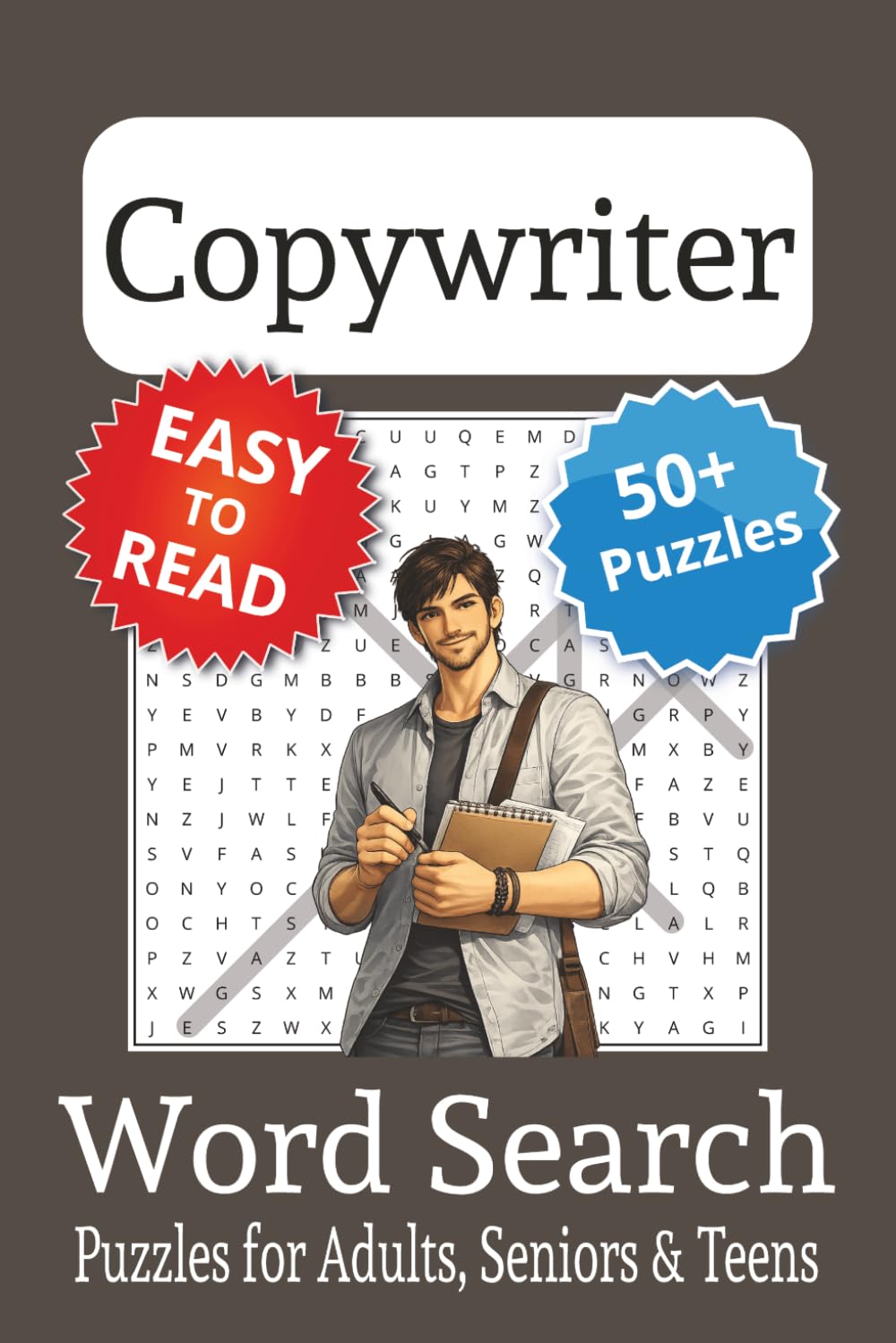 Copywriter Word Search Puzzle Book: Copywriter Themed Word Searches with Easy to Read Print | 6x9 inches, 110 pages | 50+ Puzzles