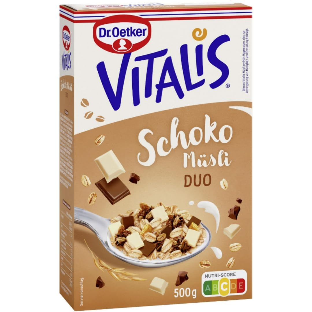 Schoko Duo Müsli Knusper Müsli 500 g X 5 Packungen