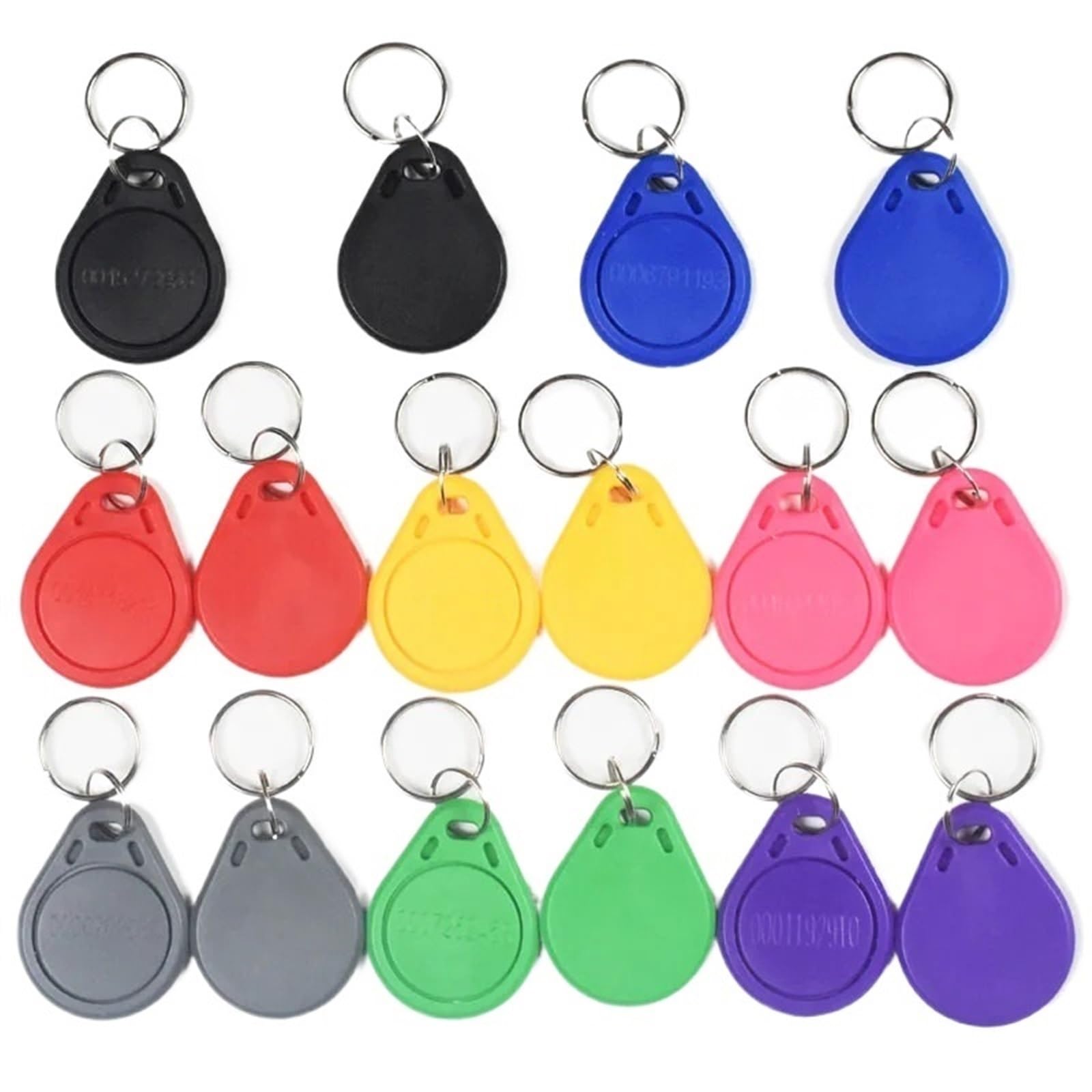 1000pcs/lot EM4100 TK4100 125khz ID Keyfob RFID Tag Access Control Card Key Fob Token(Blue)