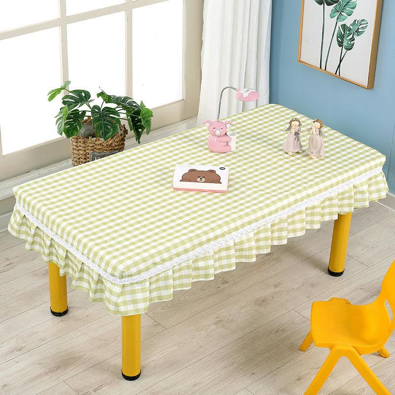 Nappe à volants imperméable pour protéger une grande table des taches d'enfants