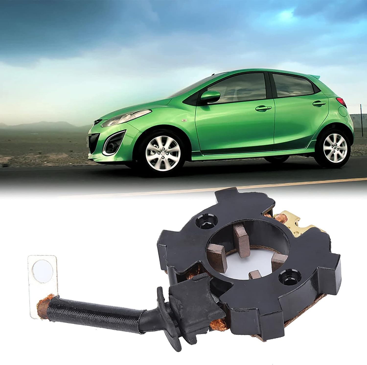 Starter Motor Brush,Starter Brush Holder Assembly Car Starter Carbon Brush Holder Fit for 6