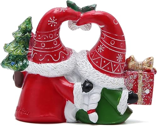 Miniatura 10 de Hodao Decoraciones de gnomos de Navidad, sombrero de Navidad, figuras de gnomos de padre e hijo, decoración hecha a mano, gnomos escandinavos Tomte,